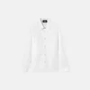 Chemise en popeline de coton jacquard pour enfant