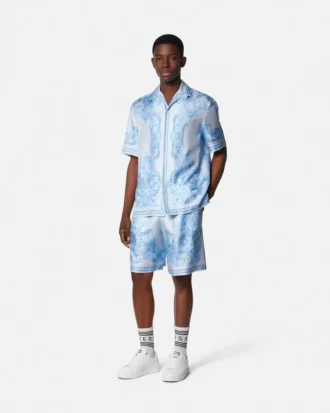 Chemise en soie Architectural Baroque