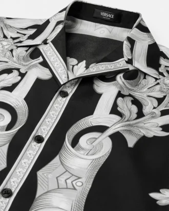 Chemise en soie Architectural Baroque