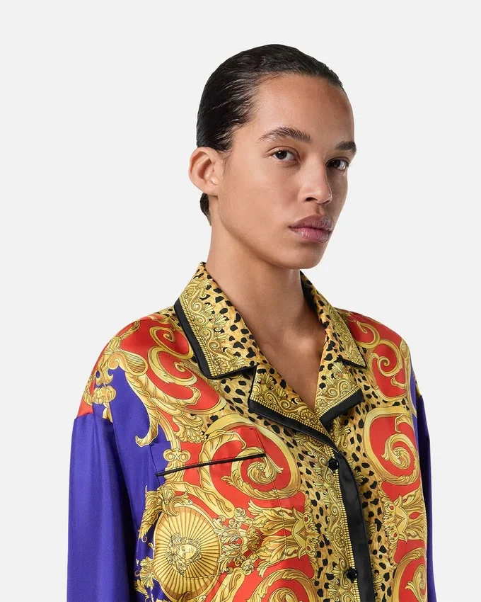 Chemise en soie Barocco Silk Cheetah Chemise en soie Barocco Silk Cheetah