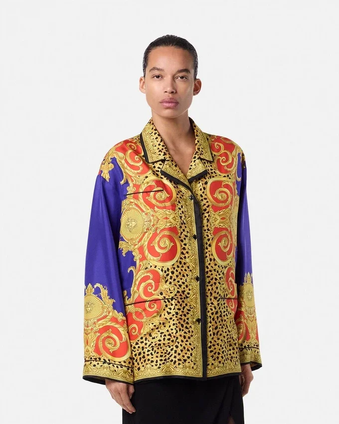 Chemise en soie Barocco Silk Cheetah Chemise en soie Barocco Silk Cheetah