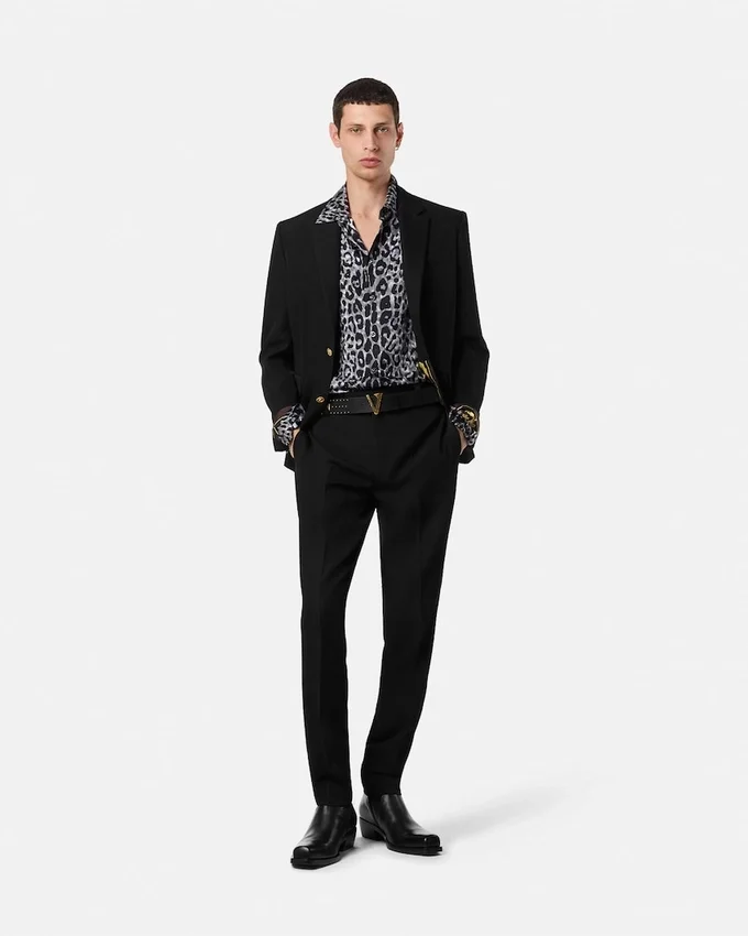 Chemise en soie léopard Chemise en soie léopard