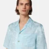 Chemise en soie mélangée jacquard Barocco Chemise en soie mélangée jacquard Barocco