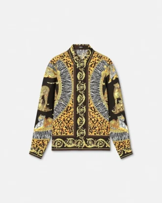Chemise en soie Wild Cats