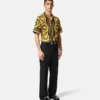 Chemise en twill de soie imprimée
