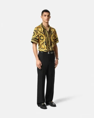 chemise en twill de soie imprime 2 330x413 - Chemise en twill de soie imprim&eacute;e
