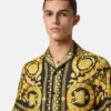 Chemise en twill de soie imprimée