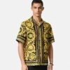 Chemise en twill de soie imprimée