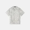 Chemise en twill de soie imprimée pour enfant