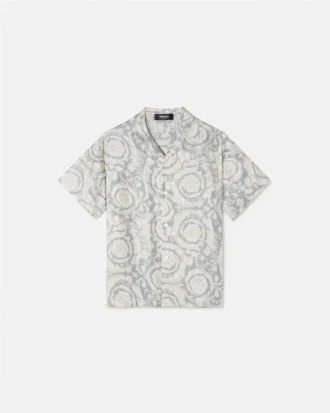 Chemise en twill de soie imprimée pour enfant