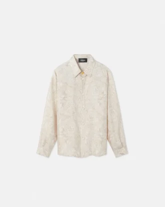 Chemise en twill de soie imprimée pour enfant