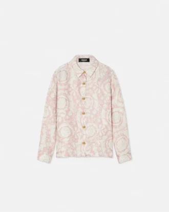 Chemise en twill de soie imprimée pour enfant