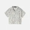 Chemise en twill de soie imprimée pour enfant Chemise en twill de soie imprimée pour enfant