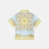 Chemise en twill de soie imprimée pour enfant Chemise en twill de soie imprimée pour enfant