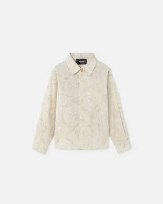 Chemise imprimée en popeline de coton pour enfants