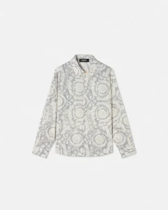 Chemise imprimée en popeline de coton pour enfants