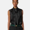 Chemise Lavallière en satin Chemise Lavallière en satin