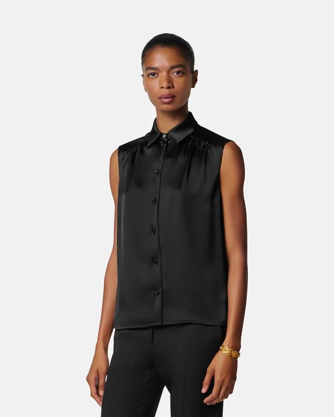 Chemise Lavallière en satin Chemise Lavallière en satin
