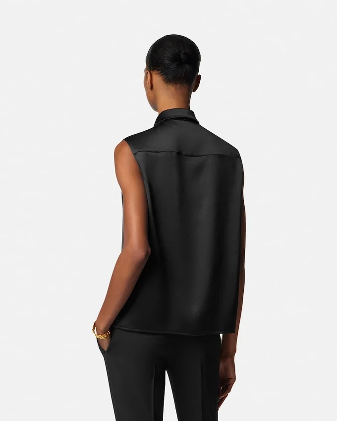 Chemise Lavallière en satin Chemise Lavallière en satin