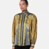 Chemise Lavallière en soie foulard léopard Chemise Lavallière en soie foulard léopard