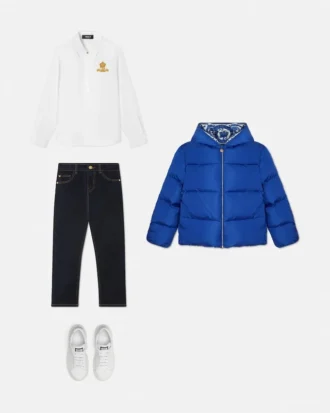 Chemise Oxford pour enfant avec logo Versace