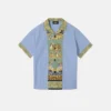 Chemise à rayures imprimées en popeline de coton pour enfants