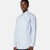 Chemise slim en popeline de coton rayée Chemise slim en popeline de coton rayée