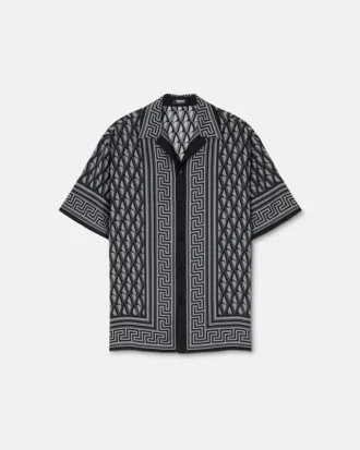 chemise slim en twill de soie imprim 1 2 330x413 - Chemise slim en twill de soie imprim&eacute;