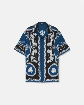 chemise slim en twill de soie imprim 1 330x413 - Chemise slim en twill de soie imprim&eacute;