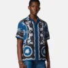 Chemise slim en twill de soie imprimé