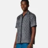 Chemise slim en twill de soie imprimé