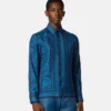 Chemise slim en twill de soie imprimé