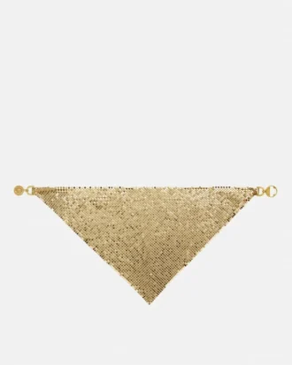 Collier bandana en maille métallique