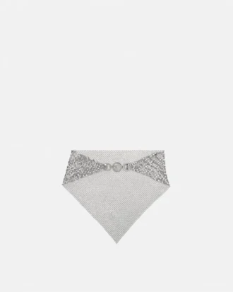 Collier bandana en maille métallique