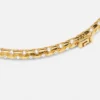 Collier ras-du-cou en maille métallique et cristal Collier ras-du-cou en maille métallique et cristal