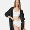 Culotte taille haute en jersey de coton Culotte taille haute en jersey de coton