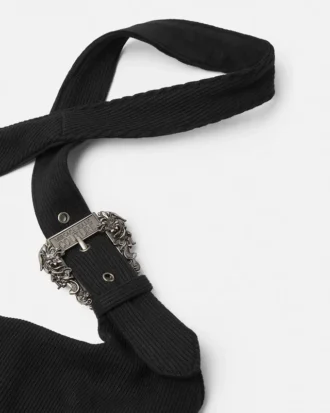 Débardeur côtelé à boucle baroque