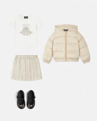 Doudoune matelassée en nylon jacquard pour enfants