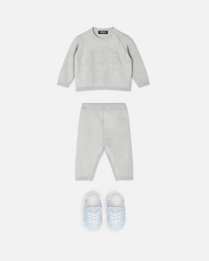 Ensemble bébé en coton et cachemire Ensemble bébé en coton et cachemire