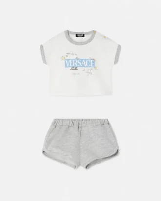 Ensemble bébé en jersey de coton imprimé