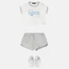 Ensemble bébé en jersey de coton imprimé Ensemble bébé en jersey de coton imprimé