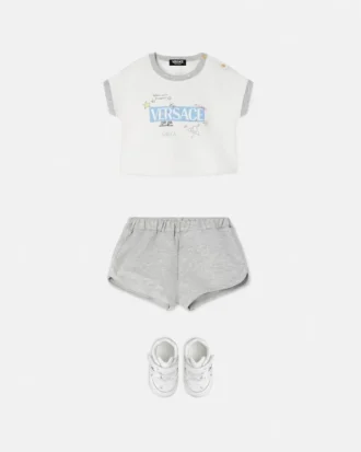 Ensemble bébé en jersey de coton imprimé