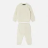 Ensemble bébé en tricot de coton brodé Ensemble bébé en tricot de coton brodé