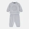 Ensemble bébé en tricot de coton brodé