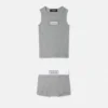 Ensemble de sous-vêtements en jersey de coton côtelé pour enfants Ensemble de sous-vêtements en jersey de coton côtelé pour enfants