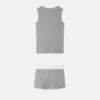 Ensemble de sous-vêtements en jersey de coton côtelé pour enfants Ensemble de sous-vêtements en jersey de coton côtelé pour enfants