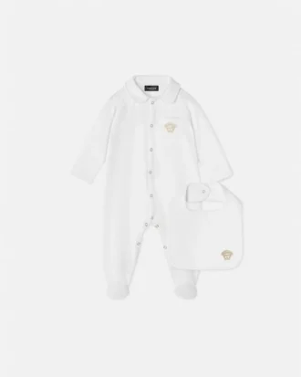 Ensemble pyjama en jersey de coton brodé pour bébé