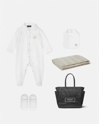 Ensemble pyjama en jersey de coton brodé pour bébé