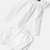 Ensemble robe bébé en popeline de coton jacquard