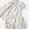 Ensemble robe en twill de soie imprimé pour bébé
